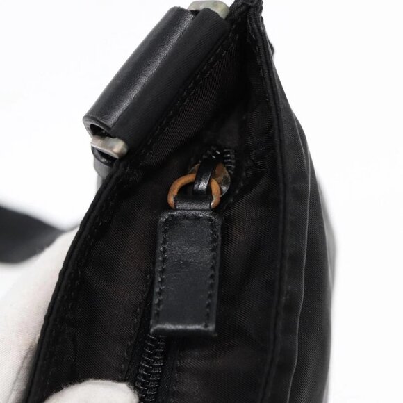 PRADA Shoulder Bag Nylon Black Silver - Picture 12 of 16